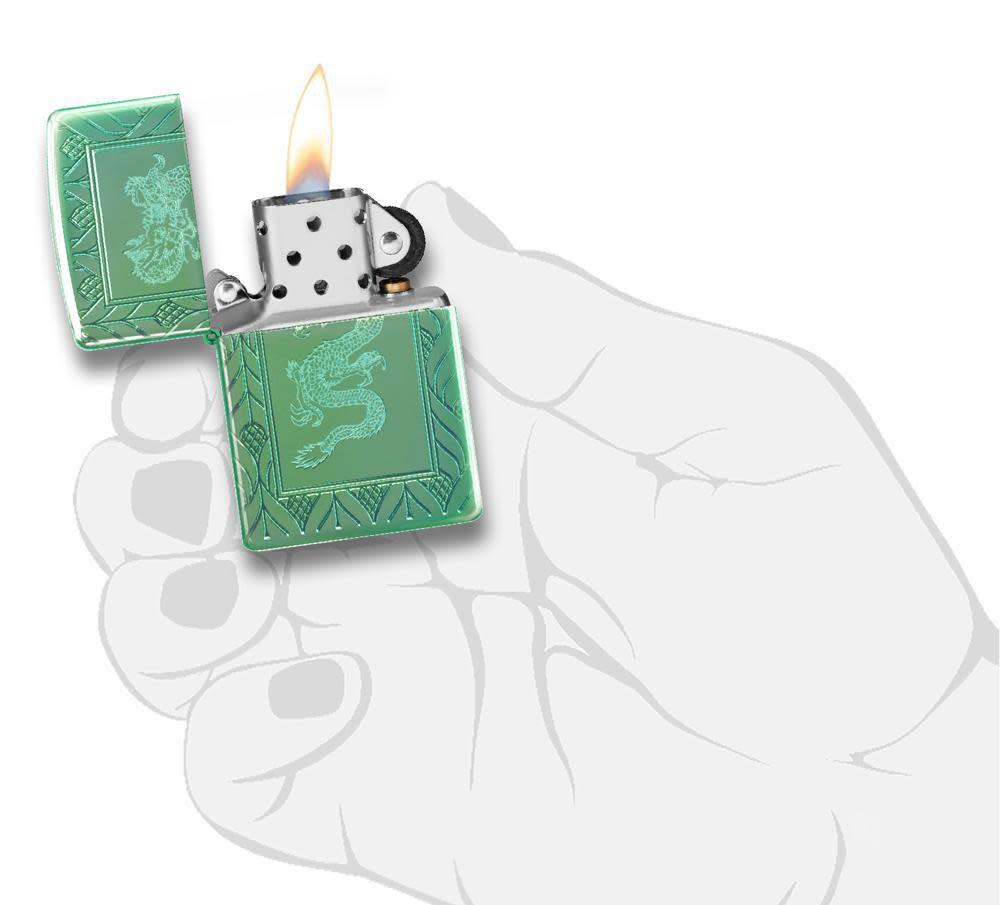 Armor® High Polish Green Elegant Dragon - Image 4