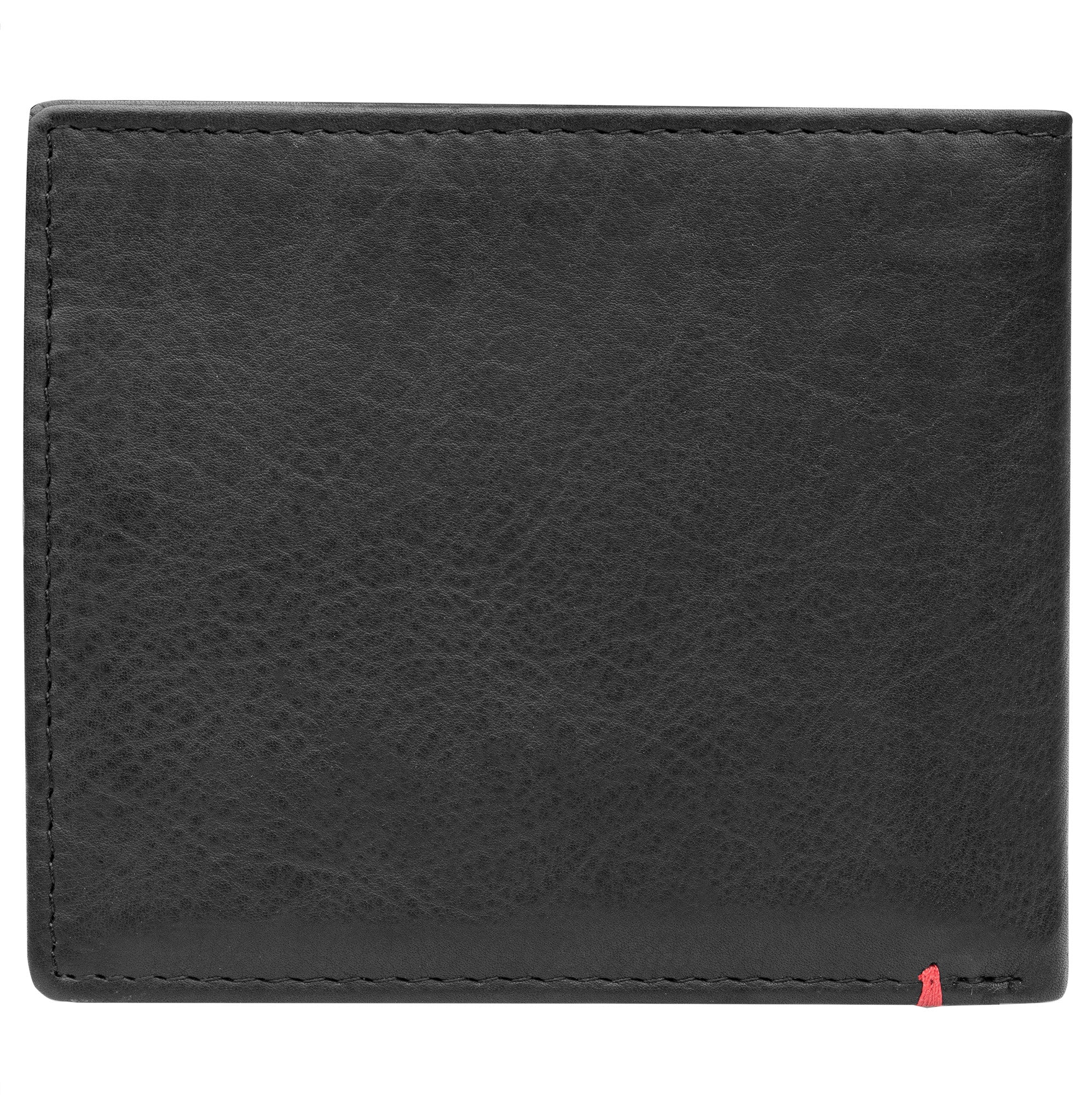Black Leather Wallet- Bass Metal Plate Design - Image 12