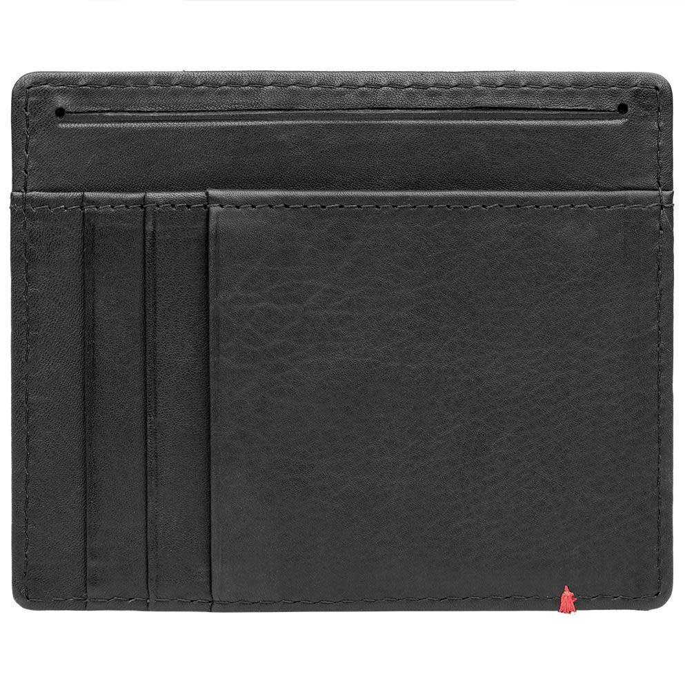 Black Leather Wallet- Cross Wings Metal Plate Design - Image 8