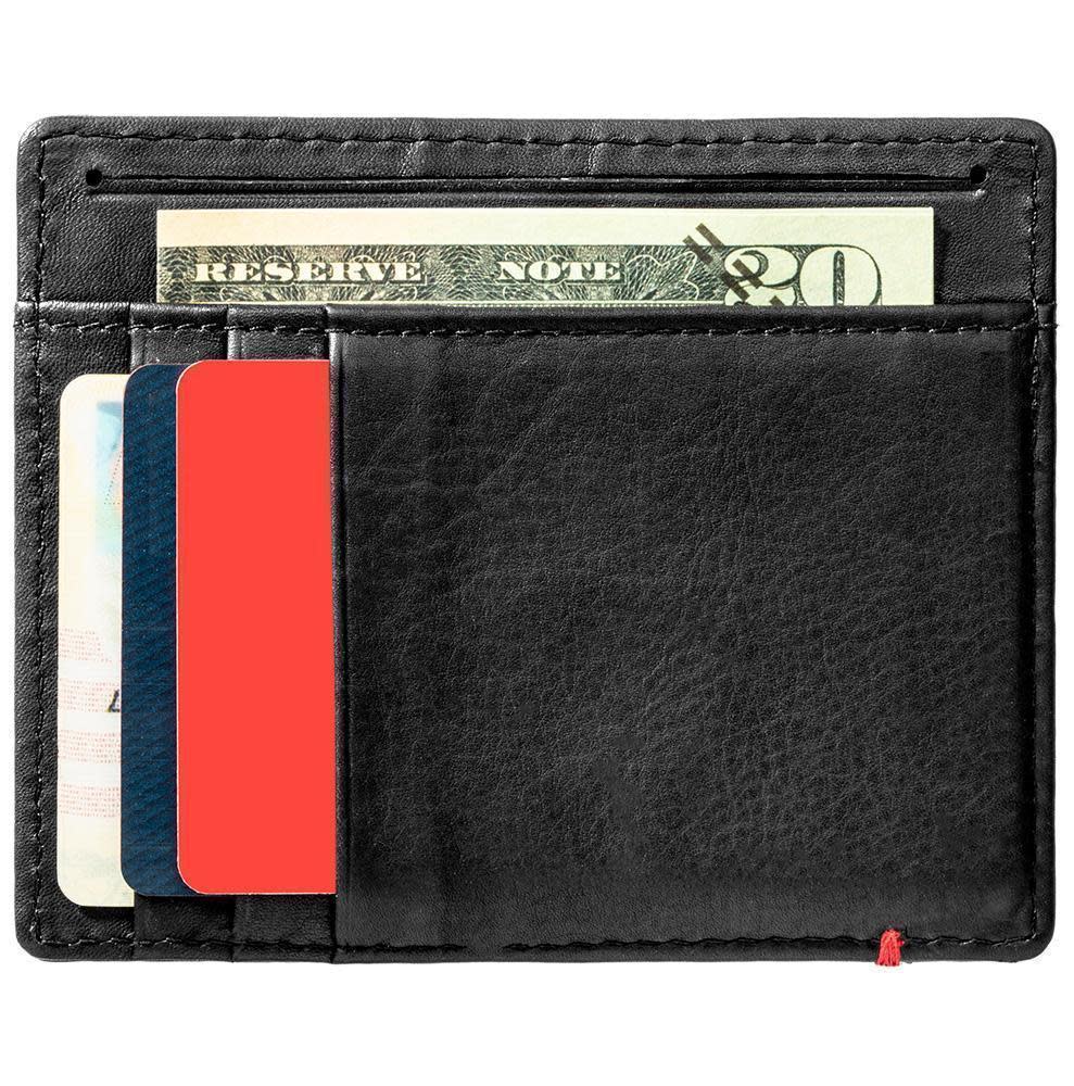 Black Leather Wallet- Skull Metal Plate Design - Image 28