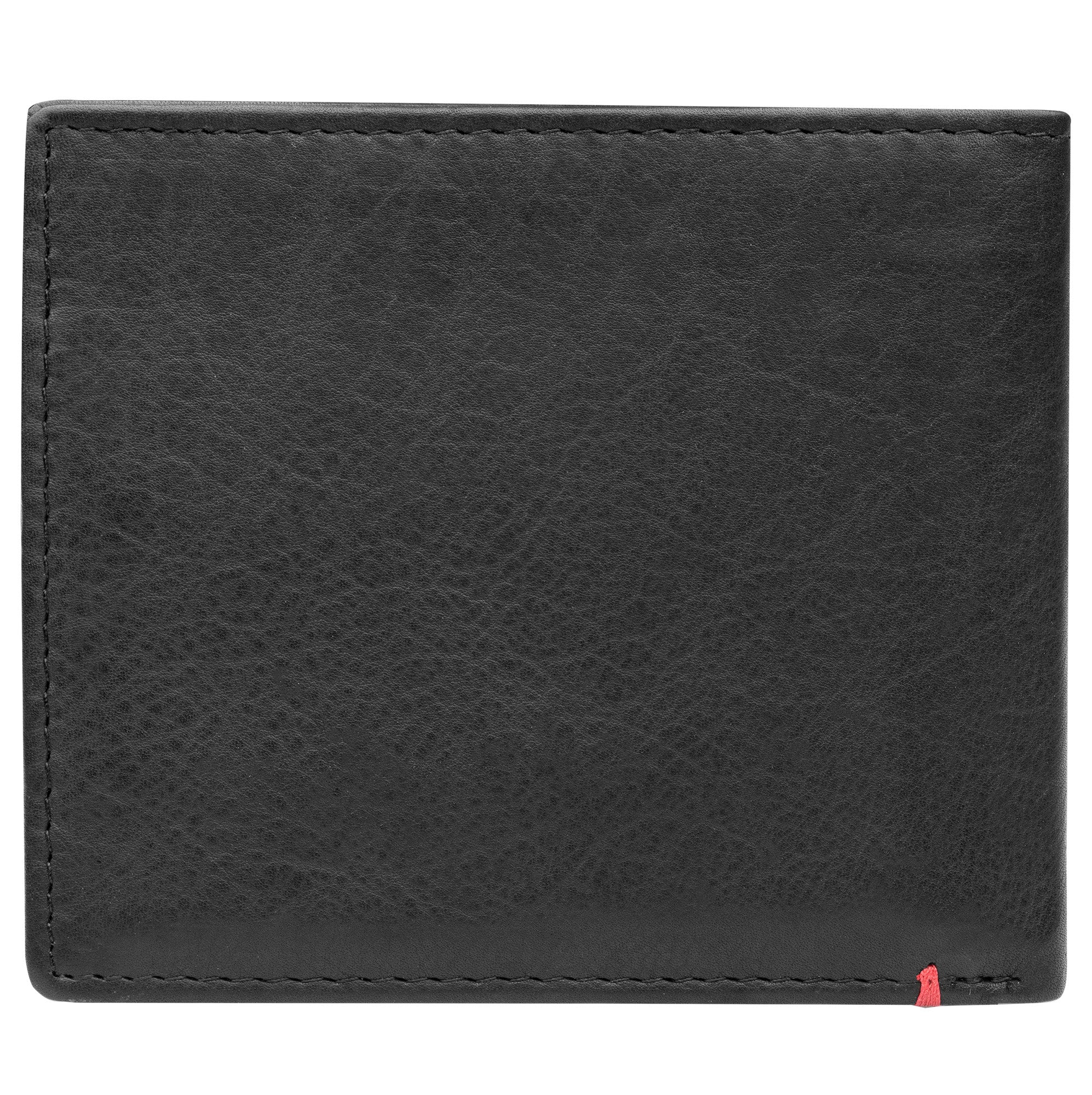 Black Leather Wallet- Zippo Flame Metal Plate Design - Image 21