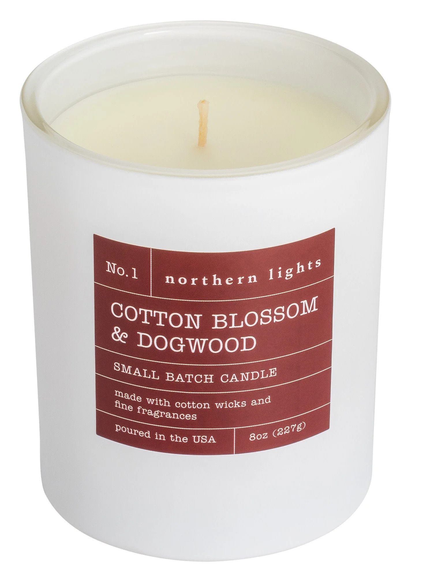 Candy Apple Red Rechargeable Candle Lighter & 8 oz Cotton Blossom & Dogwood Candle Gift Set - Image 4