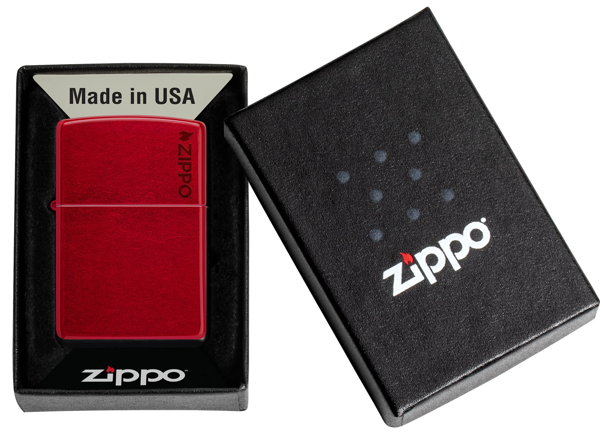 Classic Candy Apple Red Zippo Logo - Image 7