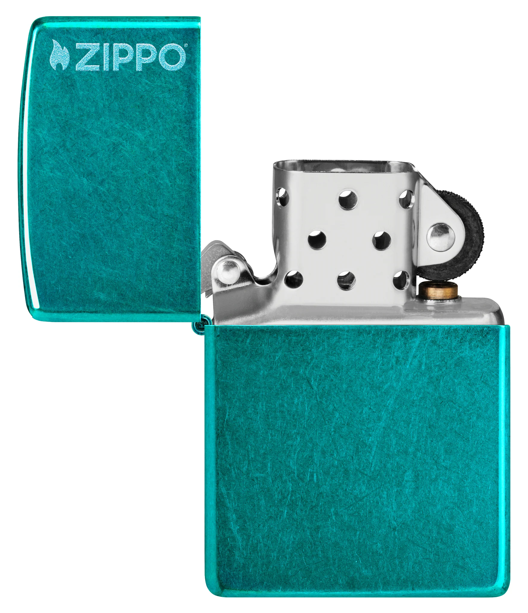 Classic Candy Teal Zippo Logo - Image 5