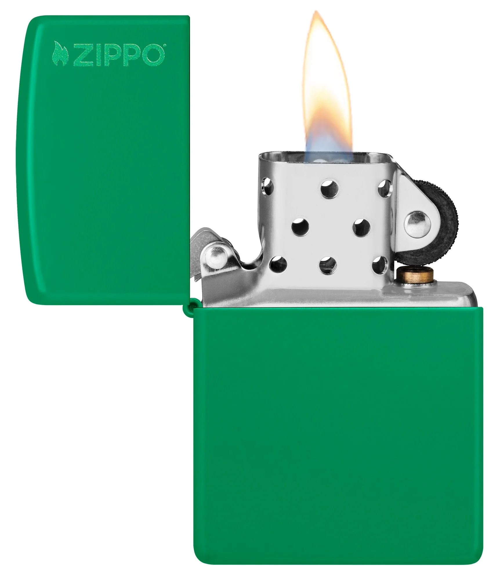 Classic Grass Green Matte Zippo Logo - Image 3