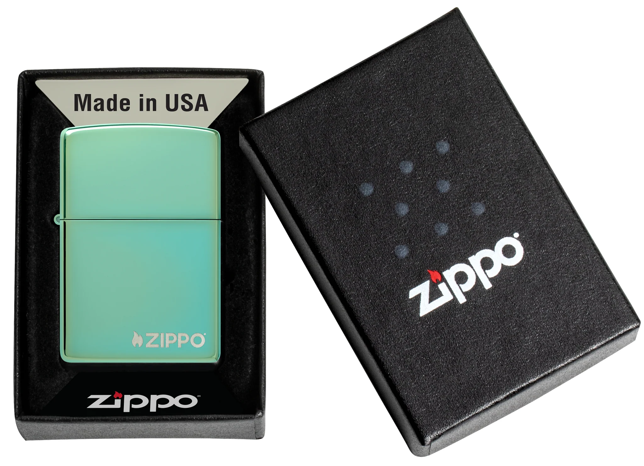 Classic High Polish Green Zippo Logo - Image 6