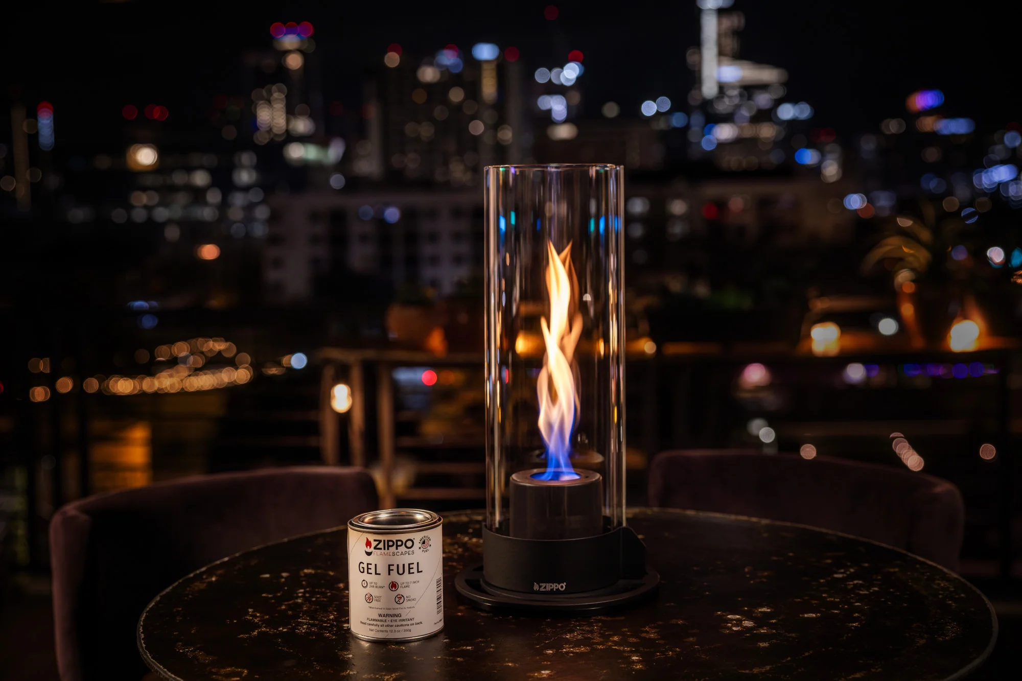 FlameScapes® Spiral Fire Feature XL with Fuel - Image 11