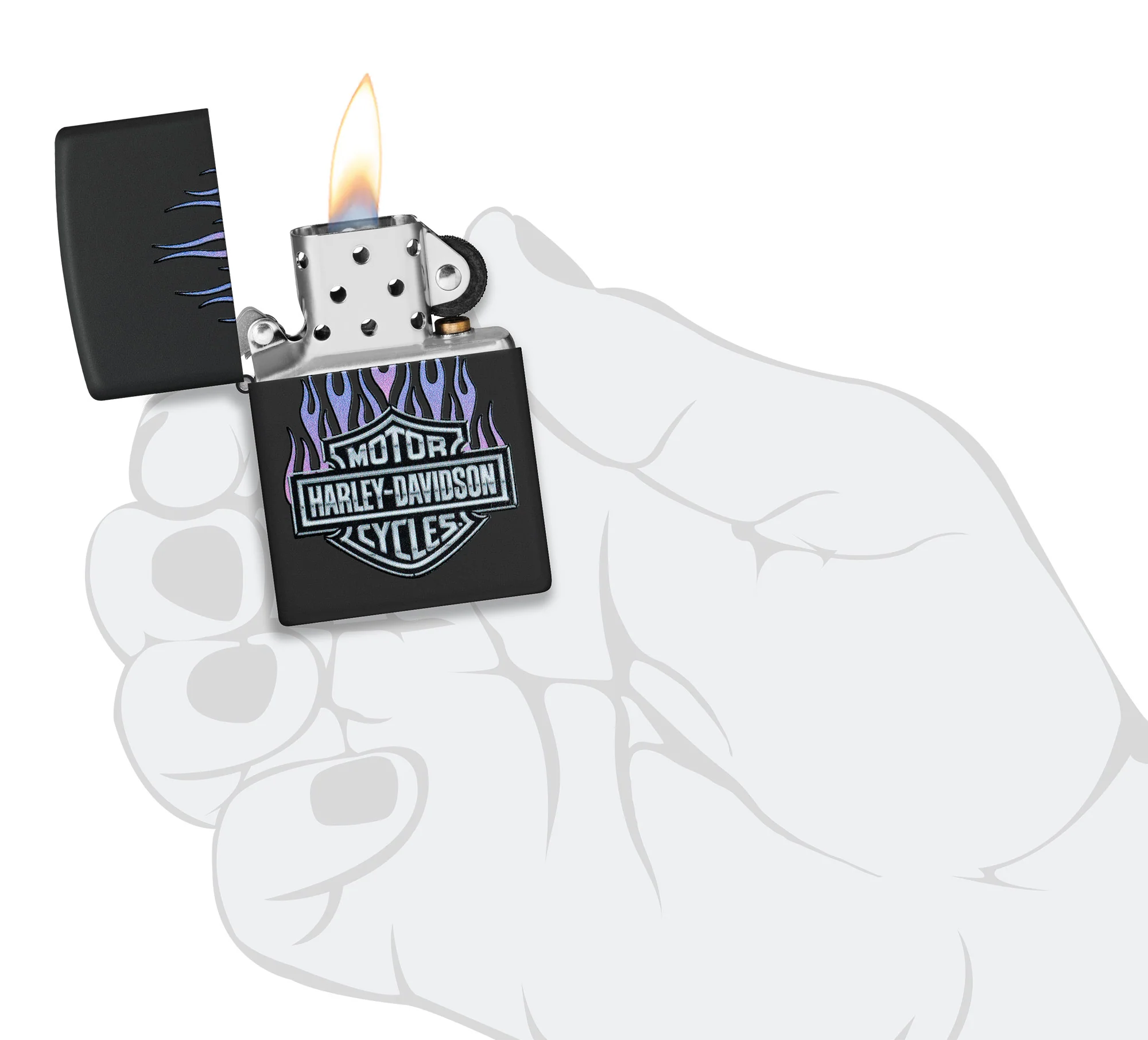 Harley-Davidson® Purple Flames Design - Image 6