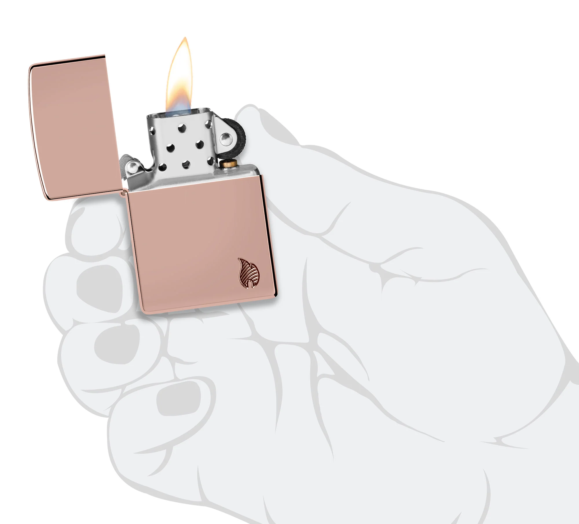 Armor® High Polish Rose Gold Flame Design - Image 6