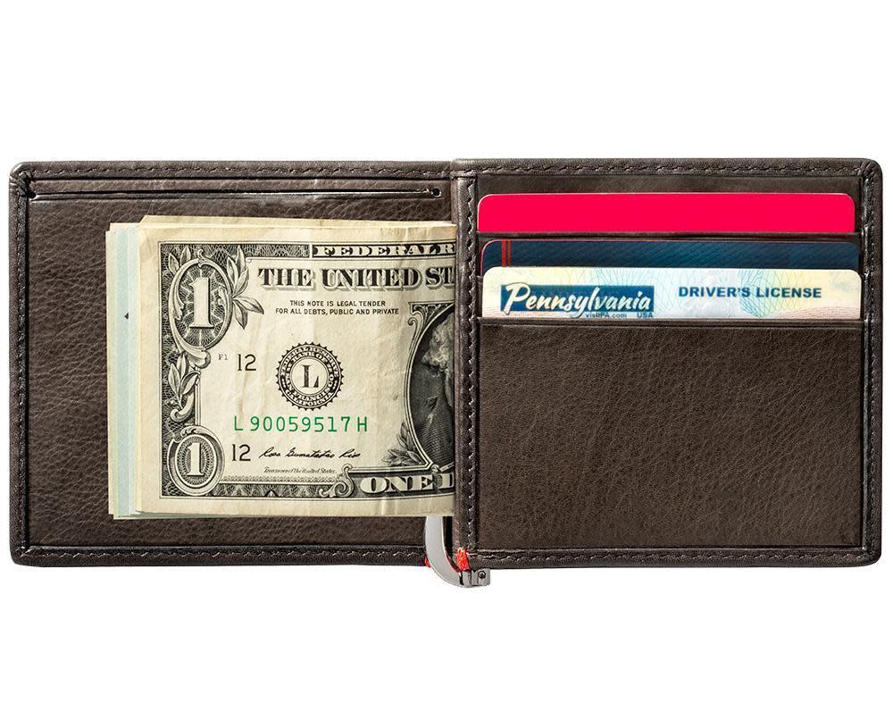 Mocha Leather Wallet- Anchor Metal Plate Design - Image 18