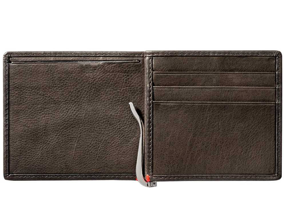 Mocha Leather Wallet- Bass Metal Plate Design - Image 18