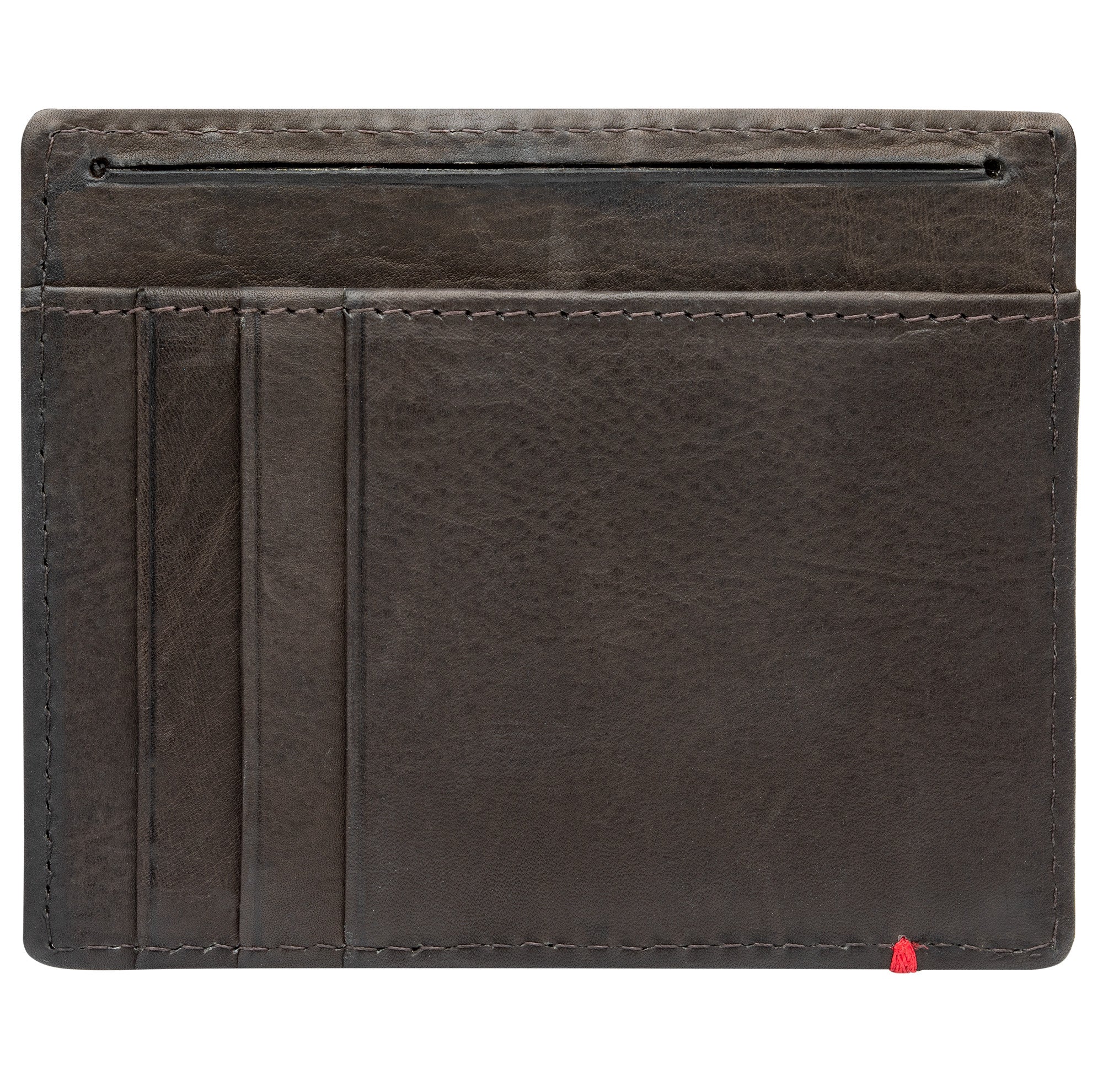 Mocha Leather Wallet- Bass Metal Plate Design - Image 21
