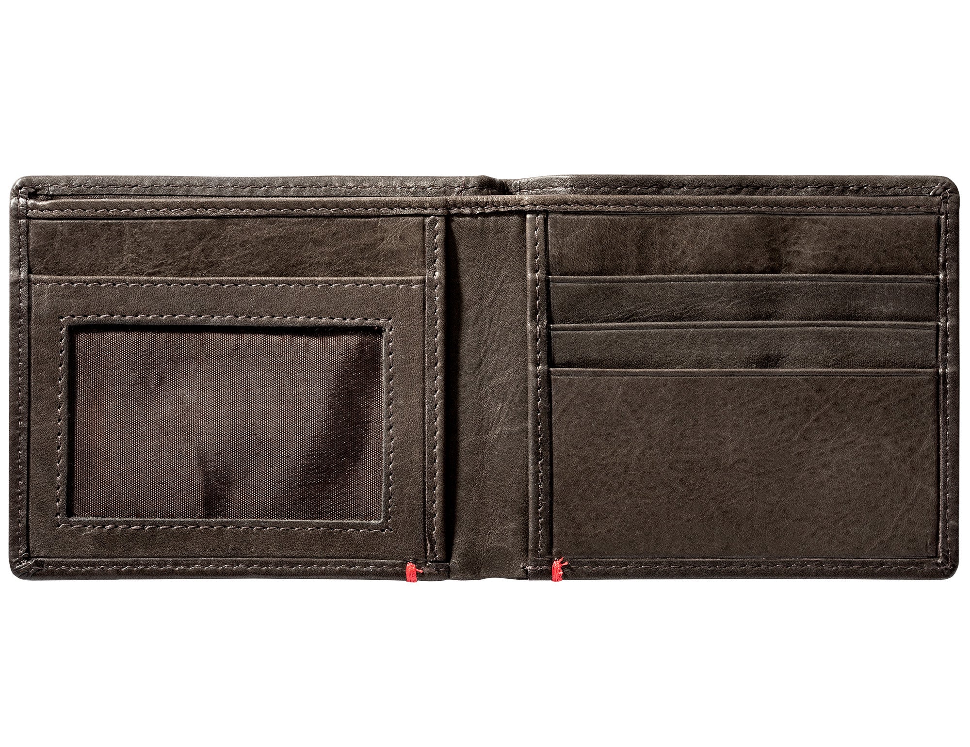 Mocha Leather Wallet- Bass Metal Plate Design - Image 25