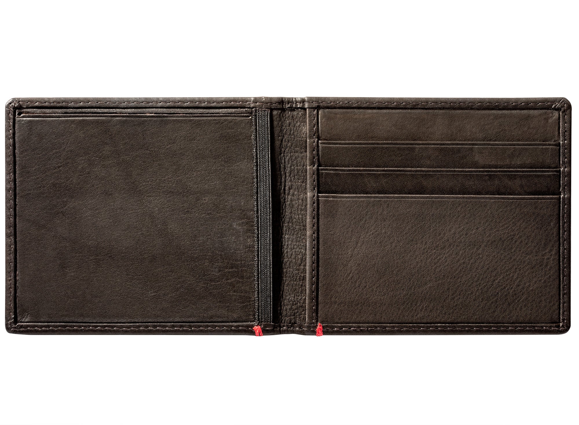 Mocha Leather Wallet- Spade Metal Plate Design - Image 15