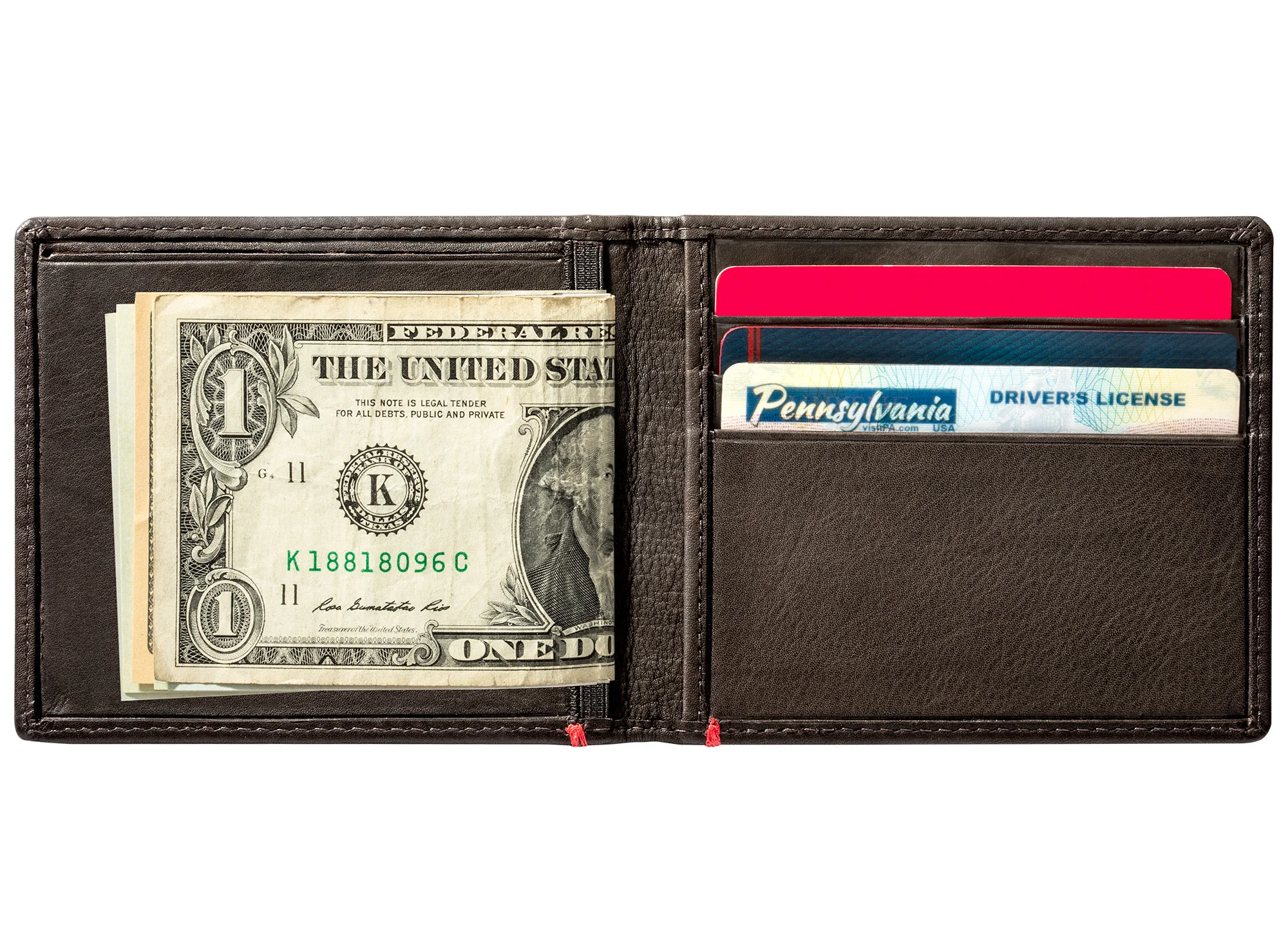 Mocha Leather Wallet- Viking Metal Plate Design - Image 13