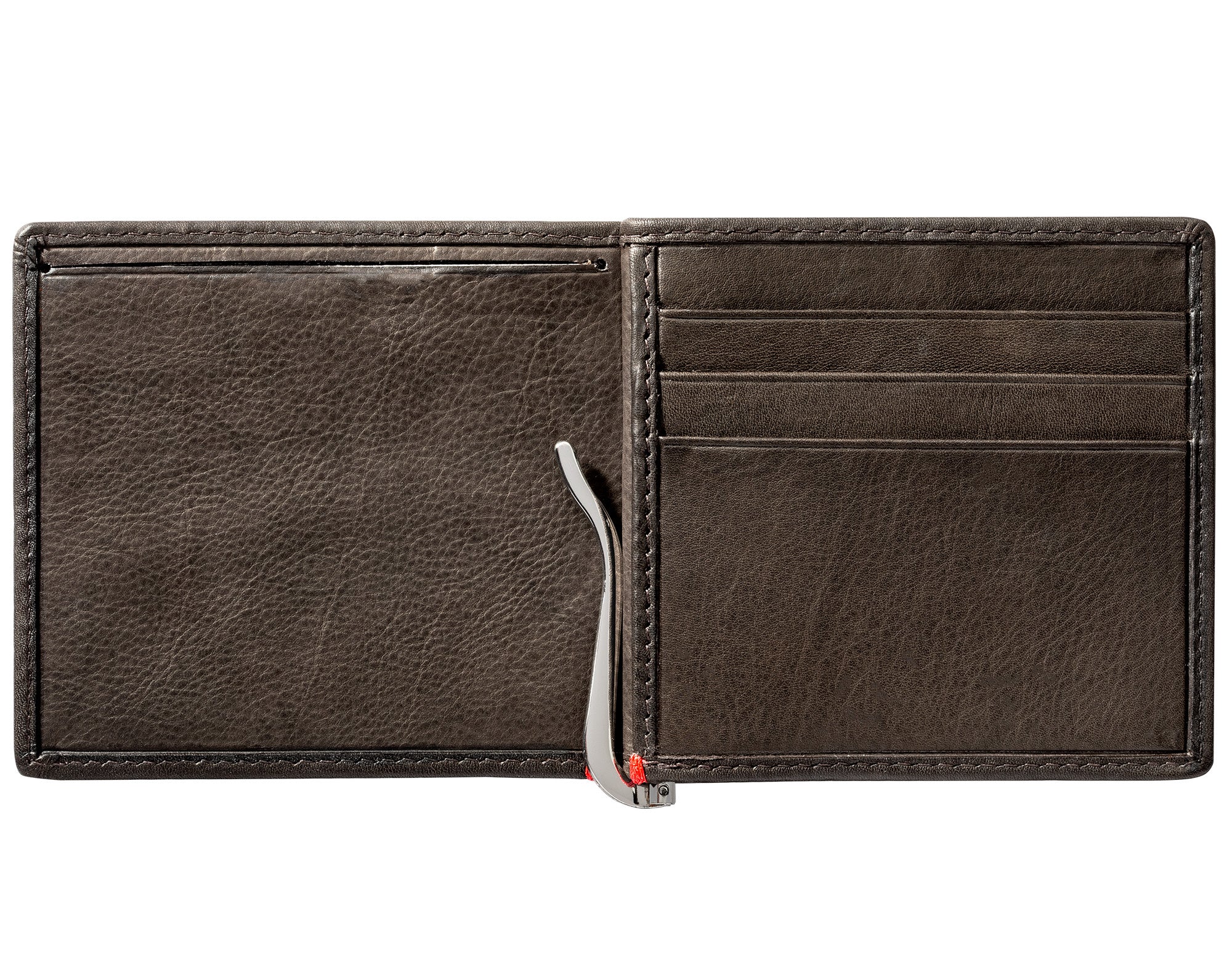 Mocha Leather Wallet- Zippo 1932 Metal Plate Design - Image 29