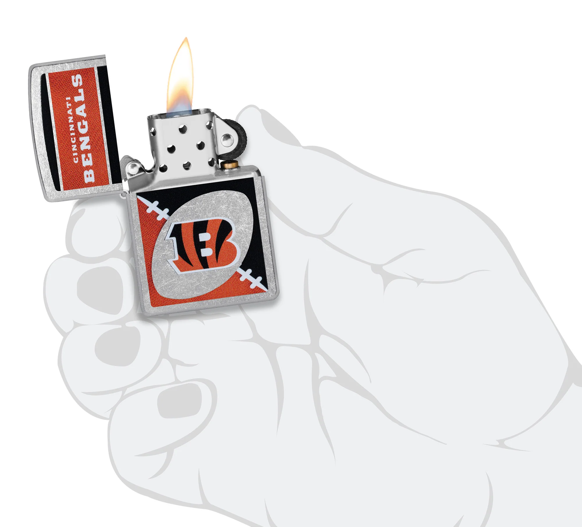 NFL Cincinnati Bengals Chrome Logo Design - Image 6
