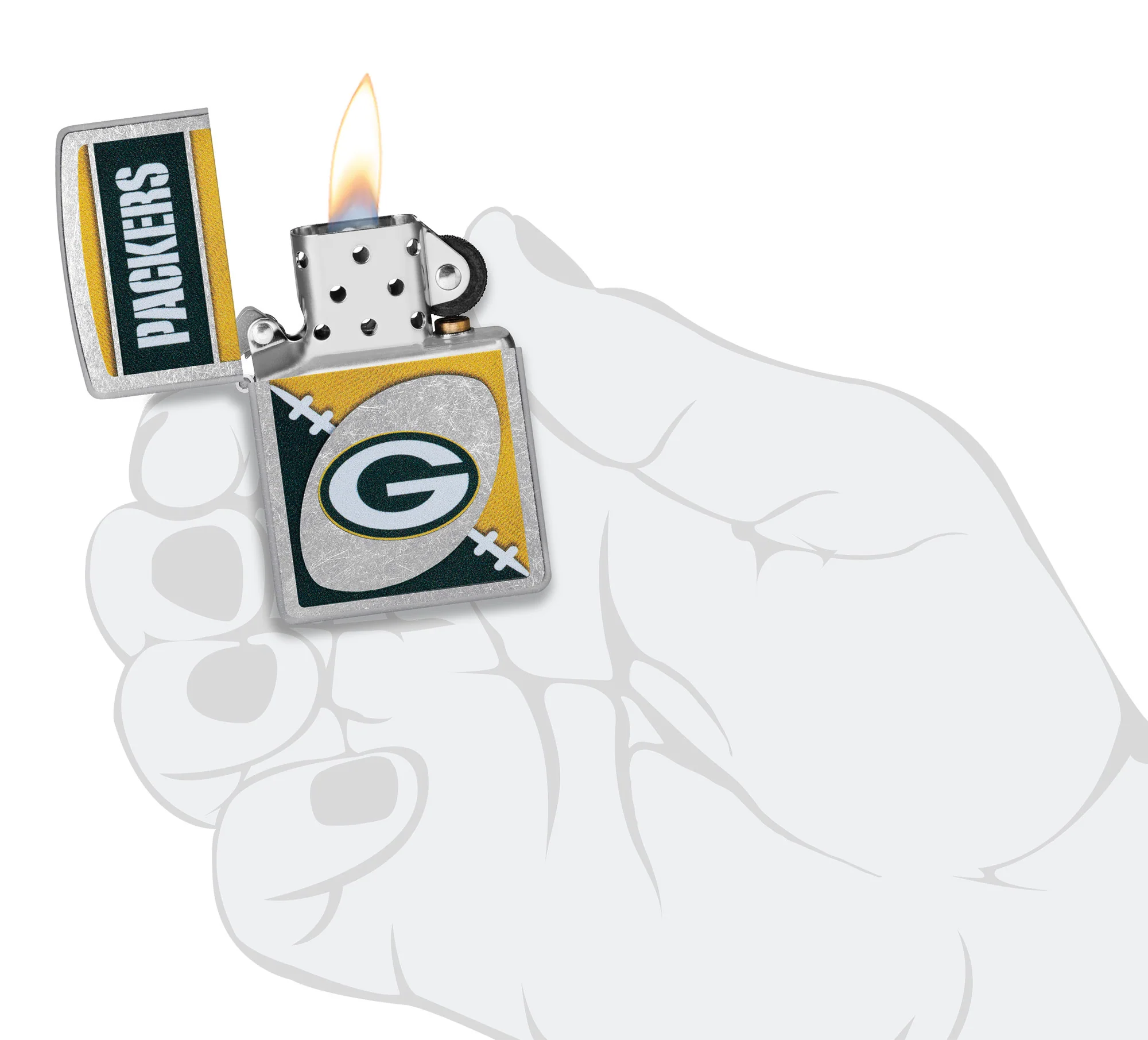 NFL Green Bay Packers Chrome Logo Design - Image 6