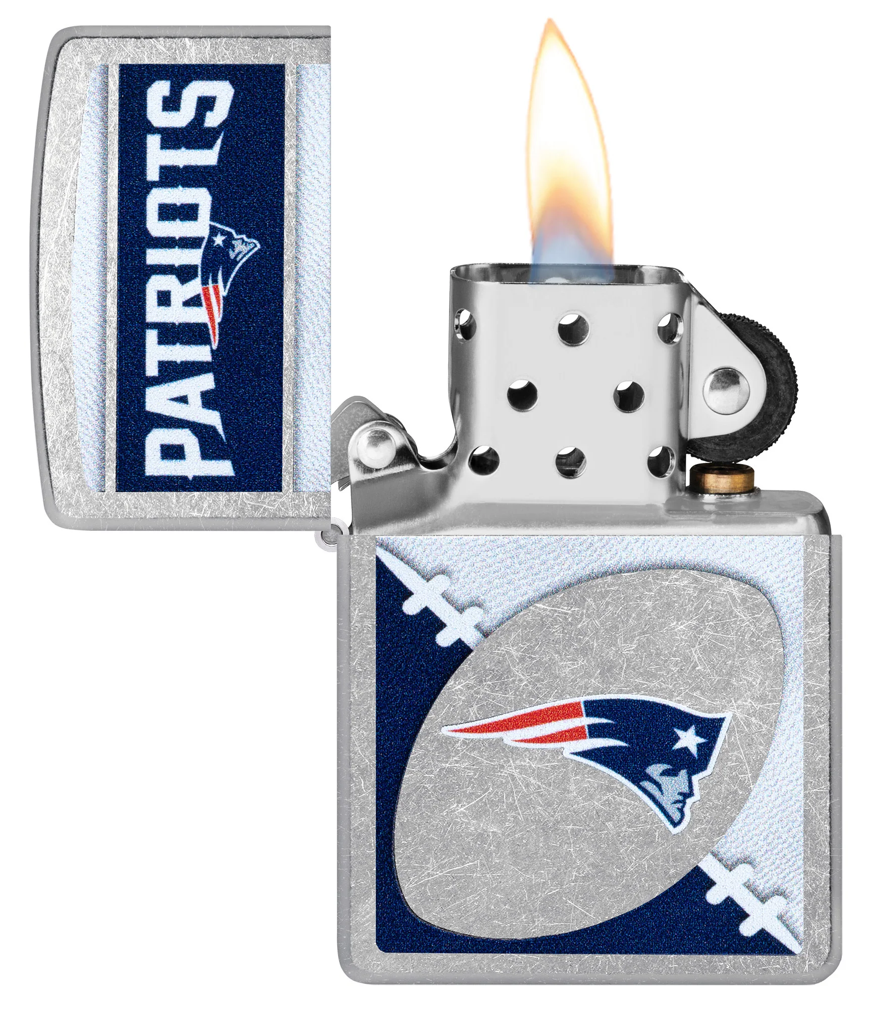 NFL New England Patriots Chrome Logo Design - Image 4
