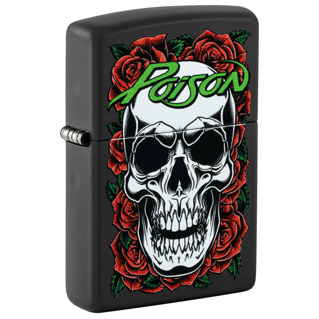 Poison Skull and Roses Design