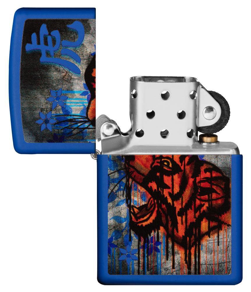 Royal Blue Colorful Tiger Design - Image 7