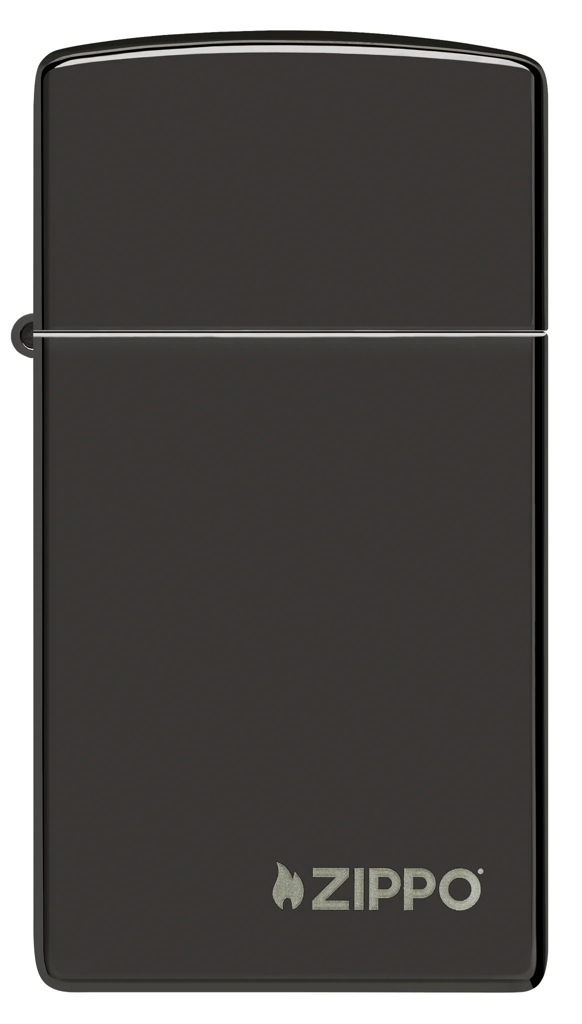 Slim® High Polish Black Zippo Logo - Image 2