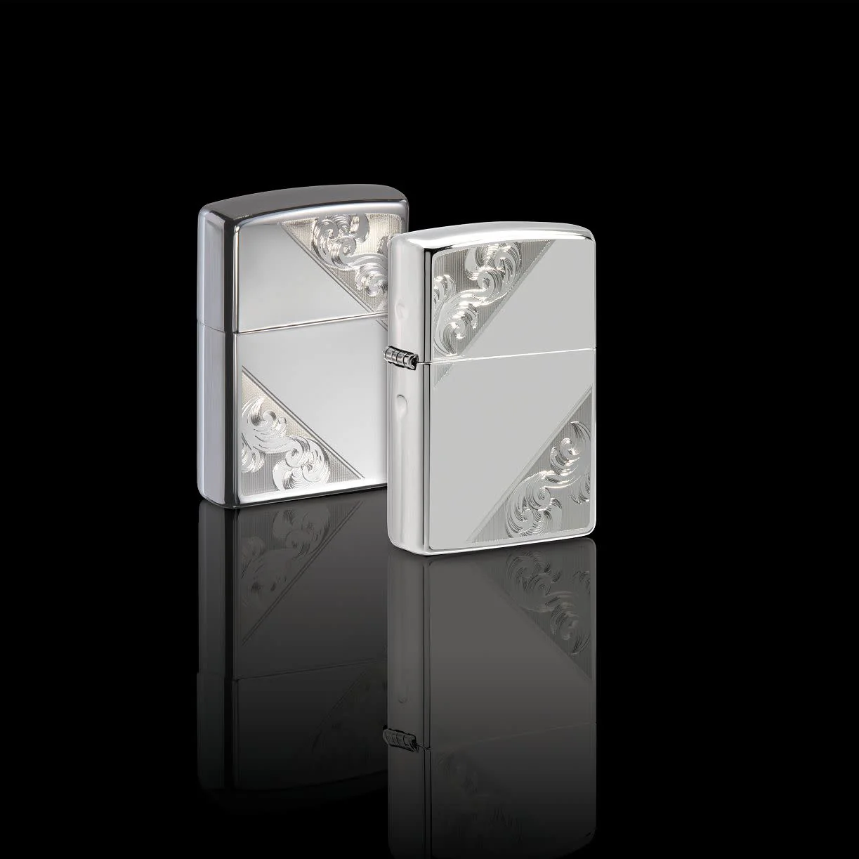 Sterling Silver Diagonal Filigree Design - Image 2