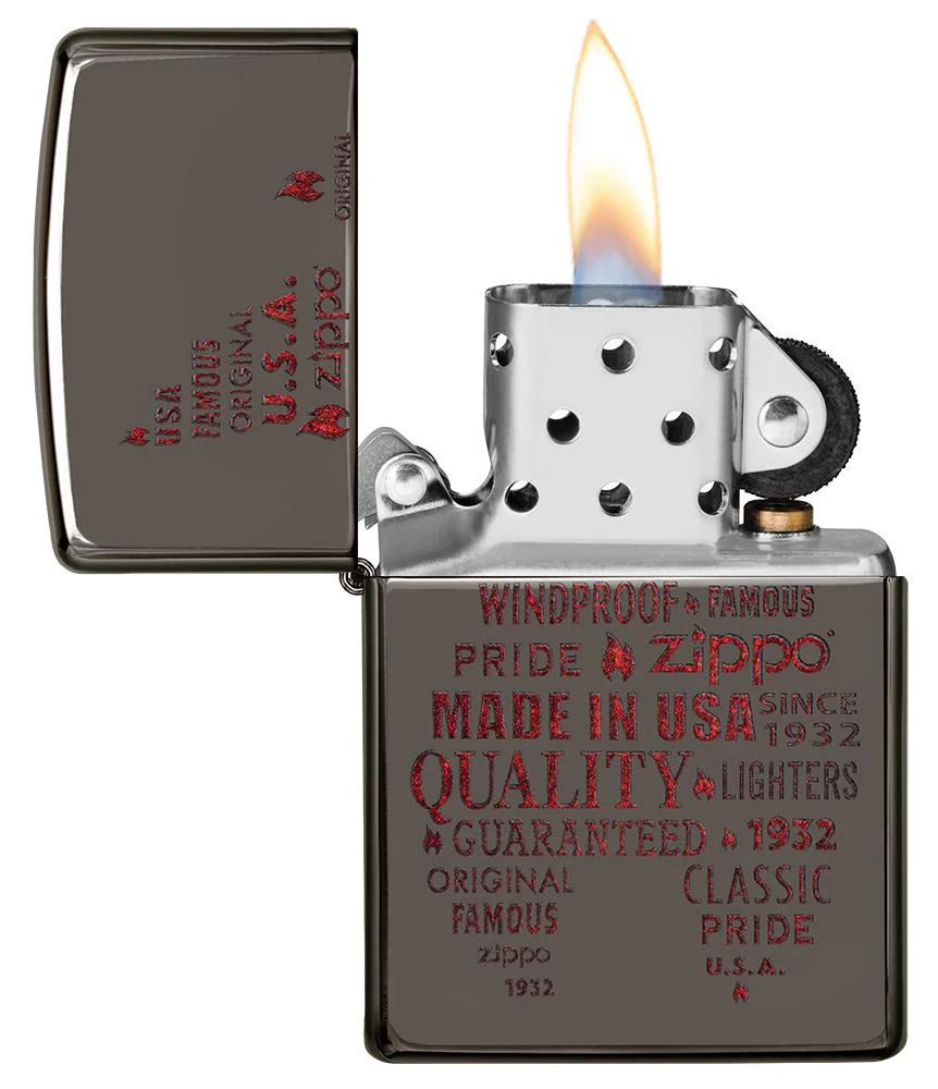 Typographic Zippo Flame Art Design - Image 3
