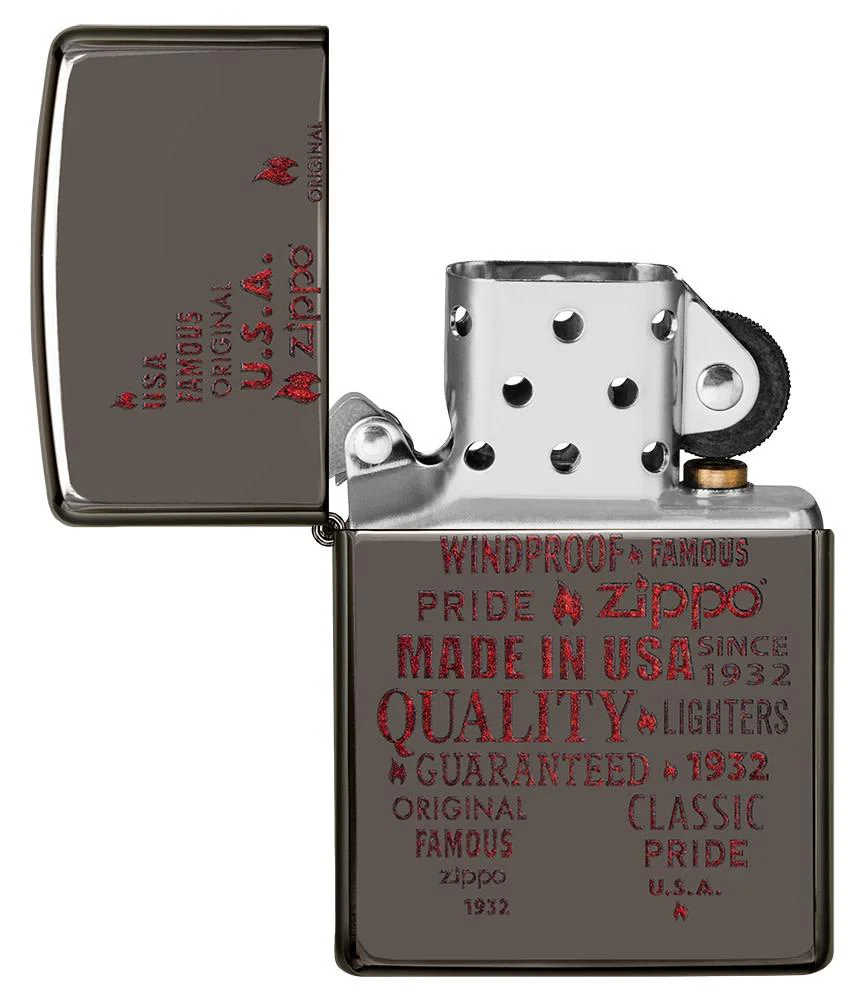 Typographic Zippo Flame Art Design - Image 7