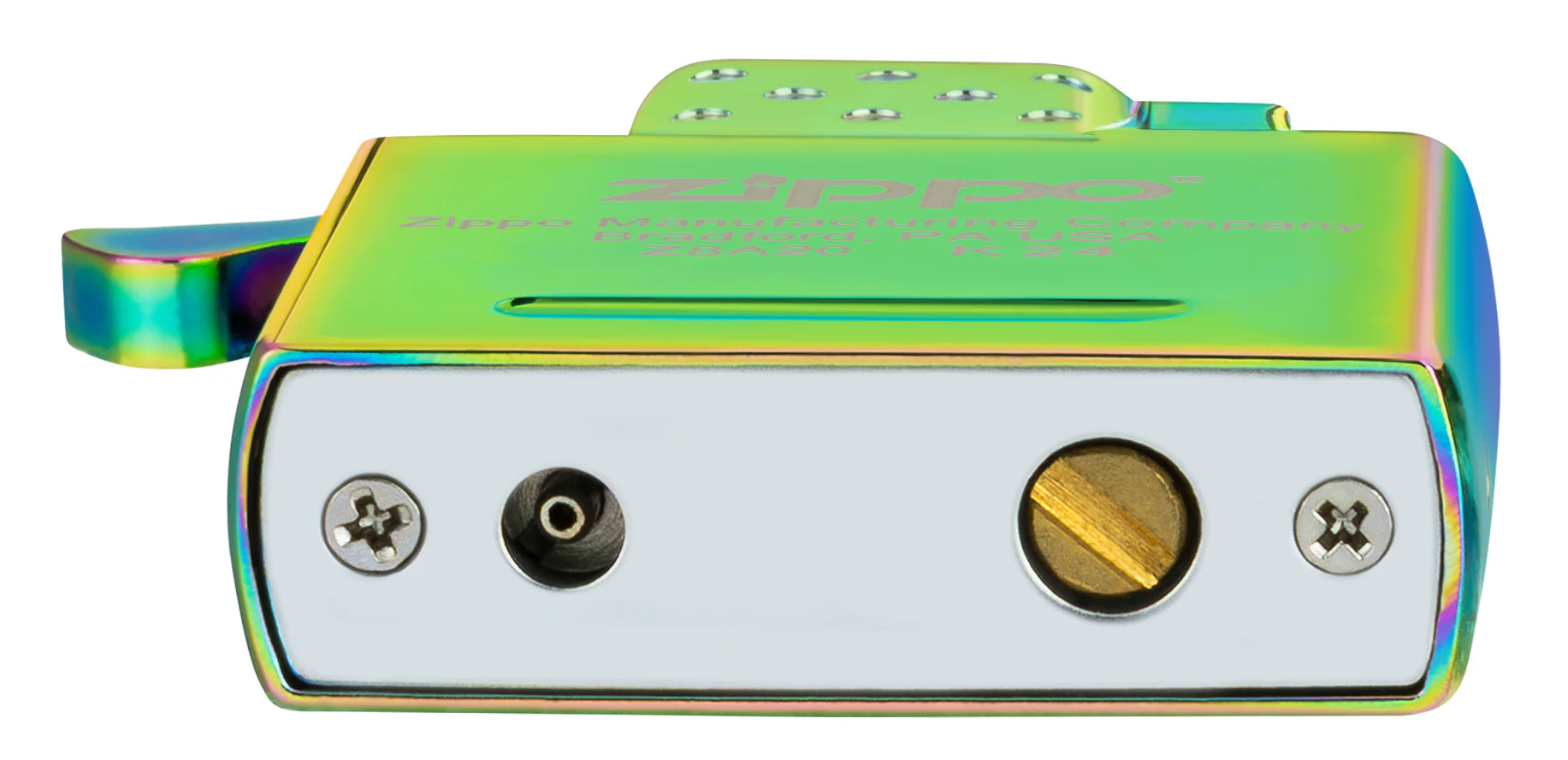 Yellow Flame Butane Lighter Insert – Iridescent Green - Image 6